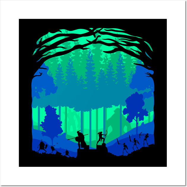 Battle of the Forest VI Wall Art by LordNeckbeard